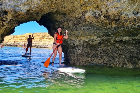 Albufeira: visite de la grotte de stand-up paddle