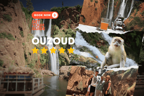 Marrakech : Randonnée guidée et excursion en bateau aux cascades d'Ouzoud