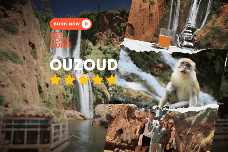 Marrakech : Randonnée guidée et excursion en bateau aux cascades d'Ouzoud