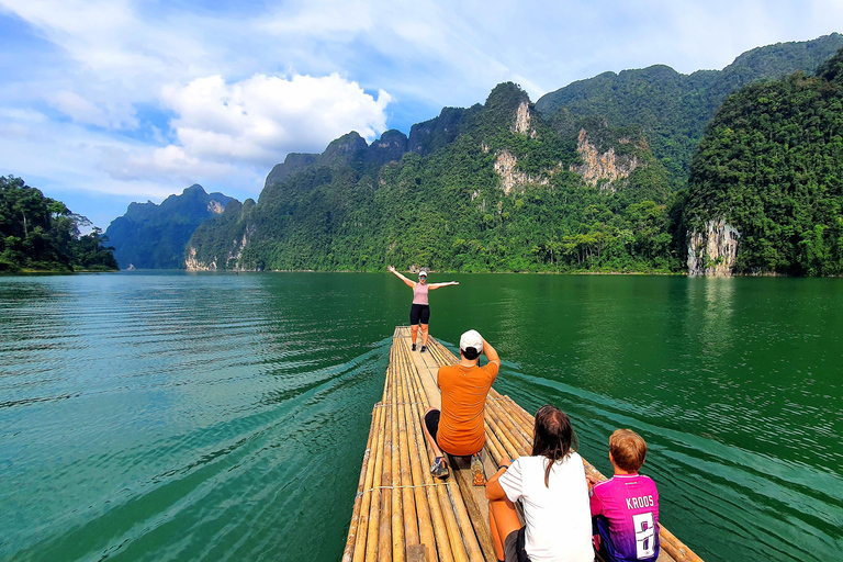 Phuket or Anywhere: 2-Days Cheow Lan Lake & Raft-Resort-FAN Option 1: From KhaoLak+KhaoSok with Roundtrip Hotel Transfer