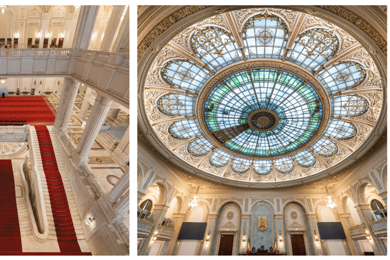 Inside the Romanian Senate at the Palace of Parliament