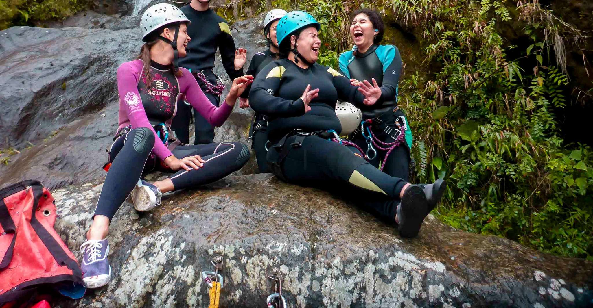 Baños de Agua Santa, Canyoning dans les cascades de Chamana - Hizvo