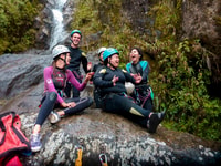 Baños de Agua Santa, Canyoning dans les cascades de Chamana - Hizvo