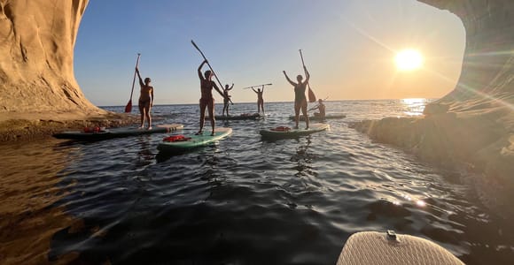 Sunset Stand-Up Paddleboard Tour to Ta&#39;Marija Cave
