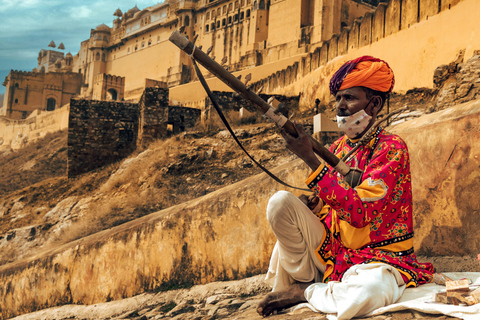Jaipur: Amber Fort Guided Walking Tour Walking Tour with Guide & Entrance Ticket