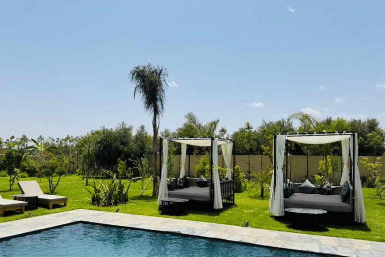 From Marrakesh: Pool Day Pass in Atlas Mountains with Lunch Refreshing Pool Escape: Enjoy Lunch and Easy Pickup