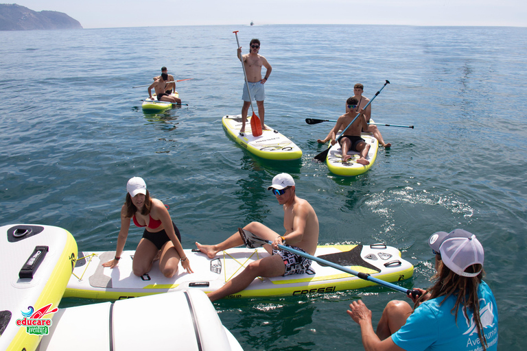 Nerja: Maro Waterfall Boat Trip with Paddleboarding & Drink