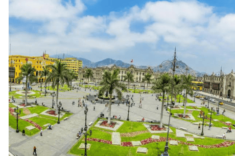 LIMA VANDRINGSTUR KATAKOMBERNA FRÅN MIRAFLORES, HISTORISKA CENTRUM,VINER+BUSS