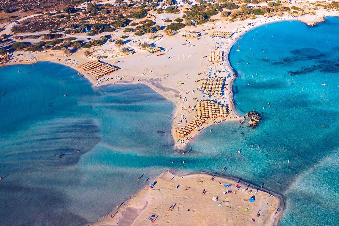 From Chania: Elafonisi Pink Sand Beach & Elos Village Tour