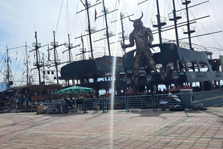 Alanya: Pirate Boat Tour with Swimming Stops & Caves PİRATE BOAT NO TRANSFER