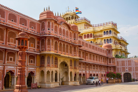 Jaipur: Full-Day Pink City Tour with Masala Tea Tour by Car and Driver with a Guide