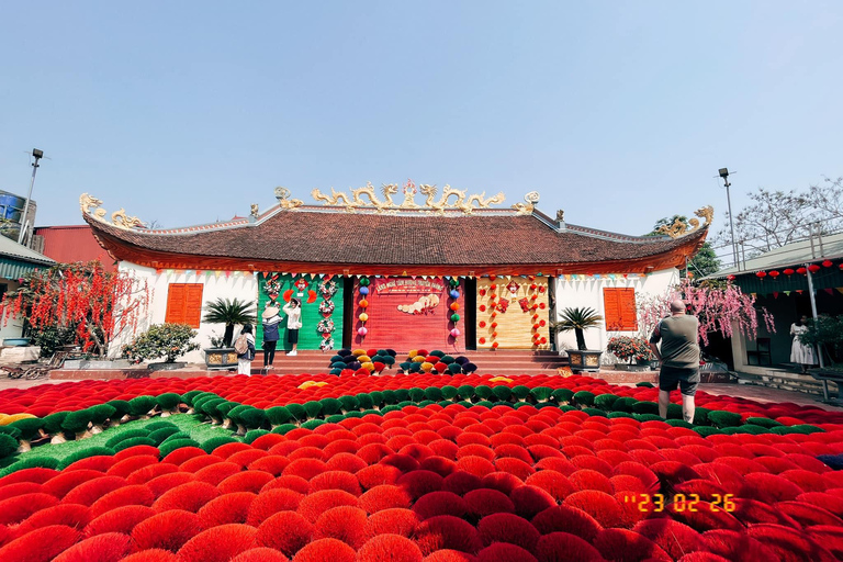 Hanoi: Incense Village, Conical Hat, Lacquer Art-SMALL GROUP PRIVATE Half Day- Incense Village- Hat Village- Train Street