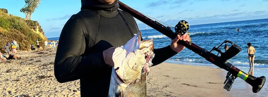 Aventure de pêche au harpon dans la forêt de Kelp