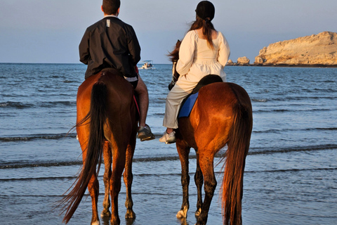 Equitazione a Muscat | Equitazione in spiaggiaMuscat: esperienza di equitazione sulla spiaggia di Al Sawadi