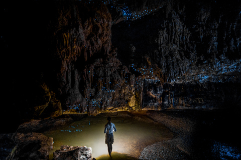 Depuis Auckland ou Rotorua : Hobbiton et Waitomo avec déjeunerD'Auckland à Auckland