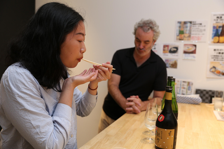 Degustação de saquê no centro de Kyoto