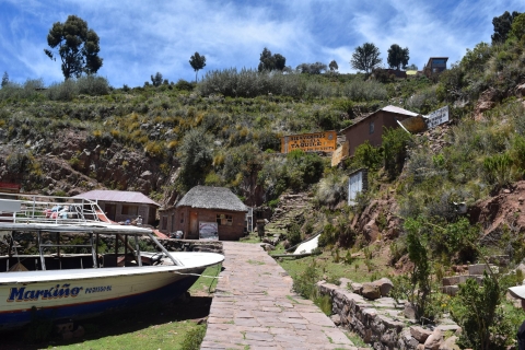 Ab Puno: Bootstour zu den Inseln Uros & TaquileGanztägige Fahrt mit dem Schnellboot von Puno zur Insel Uros und Taquile