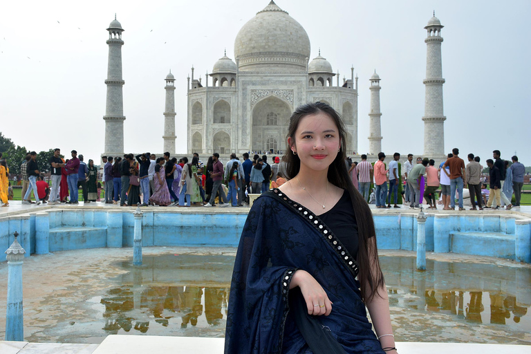 Au départ de Delhi : Circuit de 2 jours à Agra et Fatehpur Sikri en trainHébergement dans un hôtel 5 étoiles