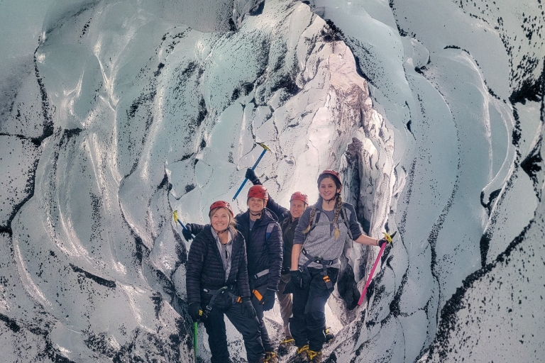 Vik: Excursión guiada por el glaciar Sólheimajökull