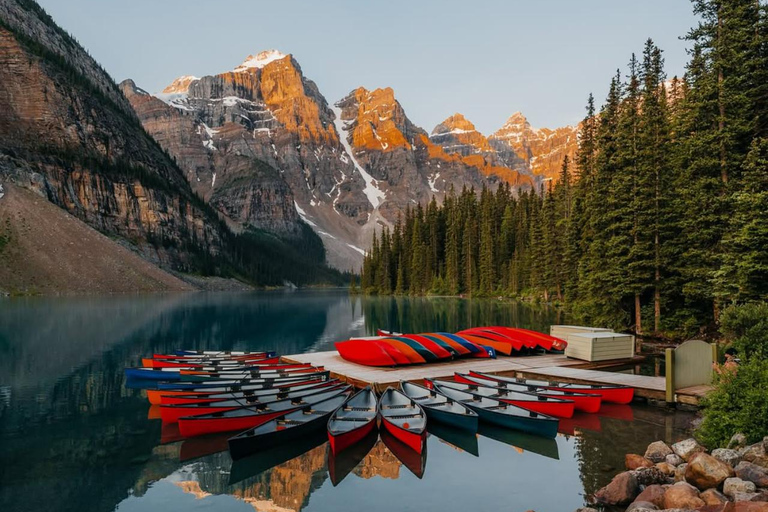 Moraine Lake Sunrise & Lake Louise Golden Hour Experience