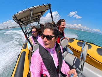 Barcelone : Vue de l'horizon en speed boat