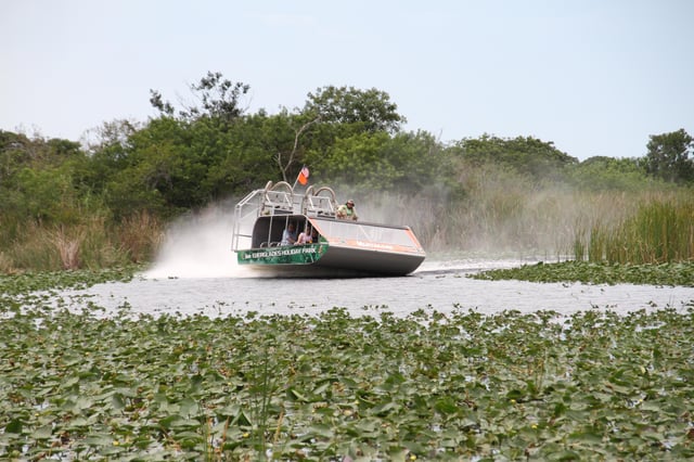 Los Everglades en hidrodeslizador (grupo pequeño con transporte)