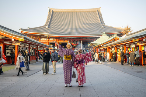 Tokyo: Luxury Kimono Walking Tour w/ Local Guide opt. Vegan