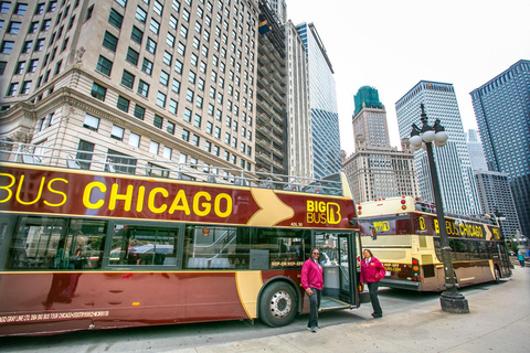 Chicago: tour con paradas libres de 2 días y entrada a 360 CHICAGOExcursión de 2 días en Big Bus más Entrada General 360 CHICAGO