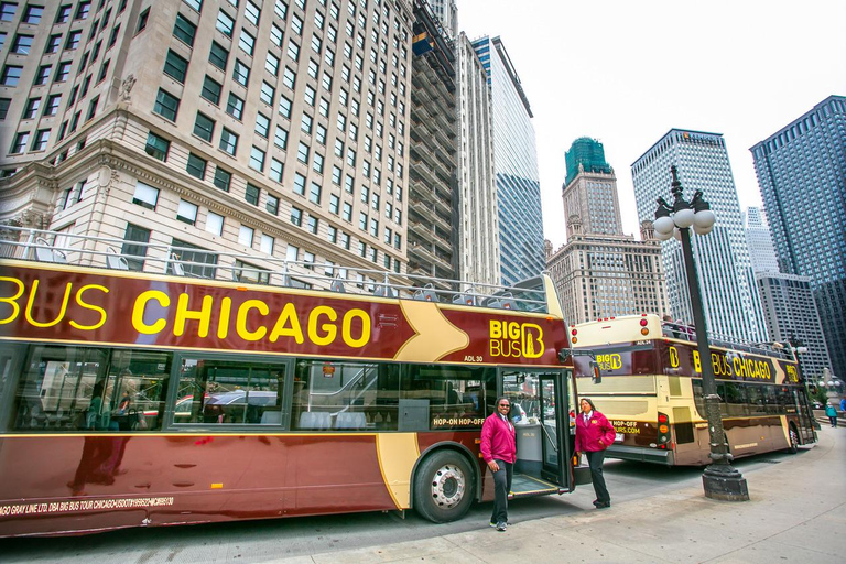 Chicago: tour con paradas libres de 2 días y entrada a 360 CHICAGOExcursión de 2 días en Big Bus más Entrada General 360 CHICAGO