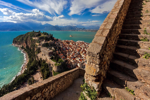 From Athens: Ancient Corinth & Nafplio Guided Day Trip Excursion with entrance tickets