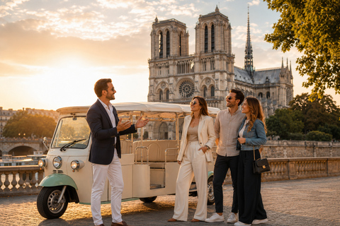 Paris: Top 15 Attractions Private Tour by Tuk Tuk 2h Tour — Shorter Itinerary from meeting point