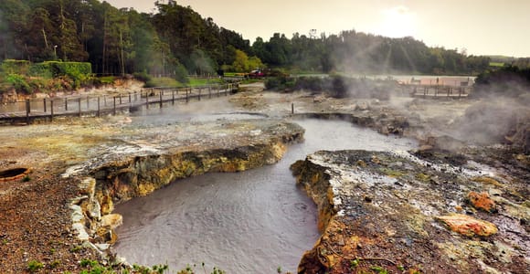 From Ponta Delgada: Furnas Hot Springs & Crater Lake Tour