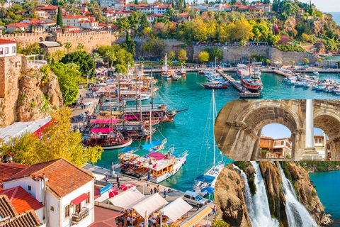 Lado: Ciudad de Antalya, Cascadas y Barco y Cable TunektepeCascadas, Y Barco ( No Teleférico )
