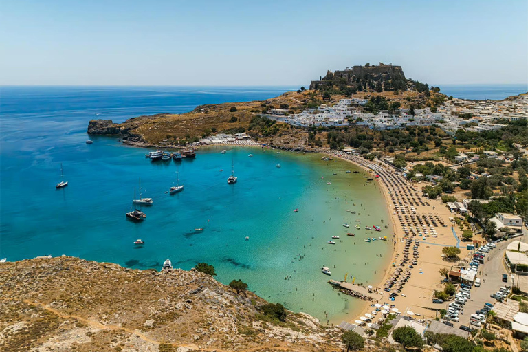 Rhodes: Lindos Cruise with Swimming Stops