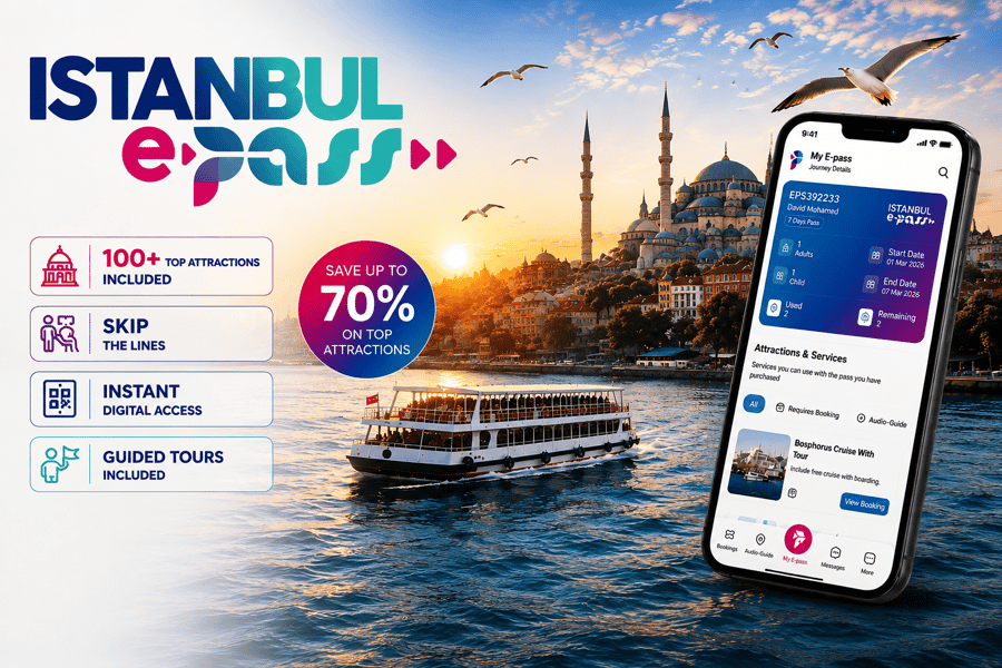 Istanbul E-Pass: Top-Attraktionen mit Einlass ohne Anstehen. Foto: GetYourGuide Istanbul E-Pass: Top-Attraktionen mit Einlass ohne Anstehen. Foto: GetYourGuide