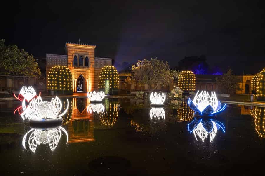 Stuttgart: Weihnachtsgarten im Wilhelma Zoo. Foto: GetYourGuide Stuttgart: Weihnachtsgarten im Wilhelma Zoo. Foto: GetYourGuide