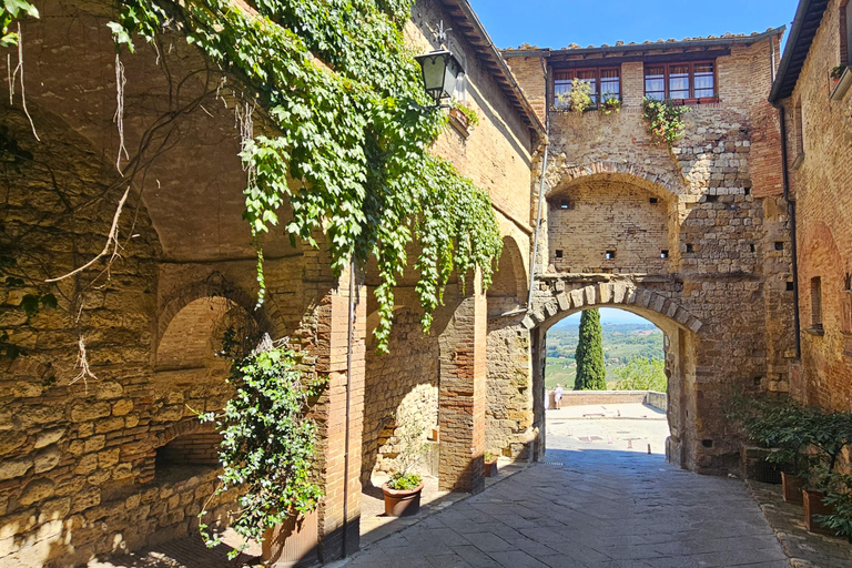 From Rome: Tuscany, Montepulciano Tour with Wine & Lunch English Tour Option