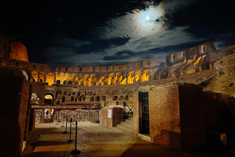 COLOSSEUM UNDERGROUND AND ARENA FLOOR BY NIGHT