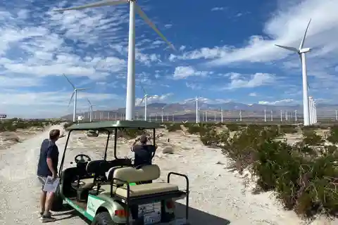 Palm Springs: Guided Golf Cart Windmill Tour