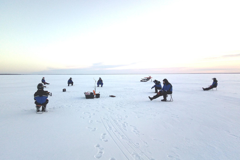 Levi: Ice Fishing Experience with Hot Drink