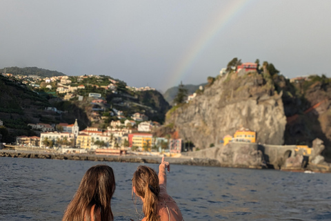 Calheta: Private Catamaran Tour - With Open Bar & Snacks Sunset Tour with Snorkeling & Paddleboarding/ Max 18 people