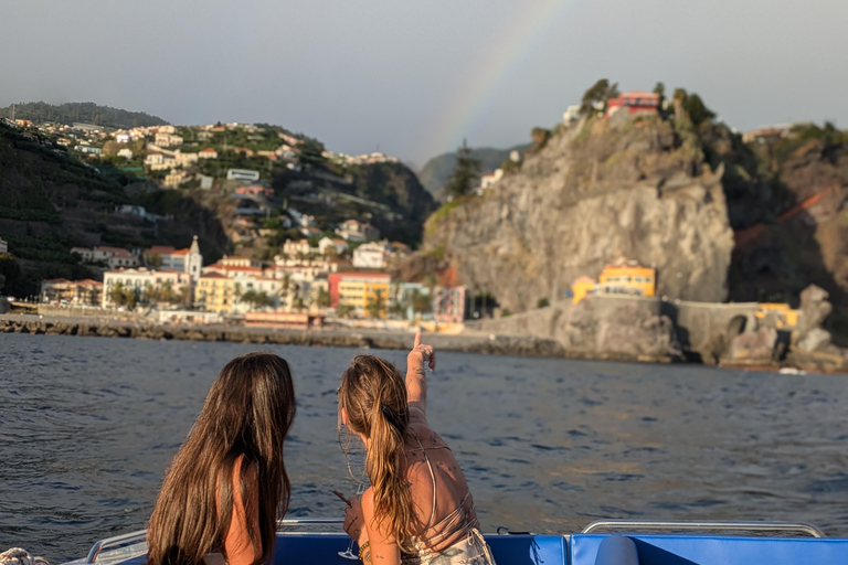 Calheta: Private Catamaran Tour - With Open Bar & Snacks Sunset Tour with Snorkeling & Paddleboarding/ Max 18 people