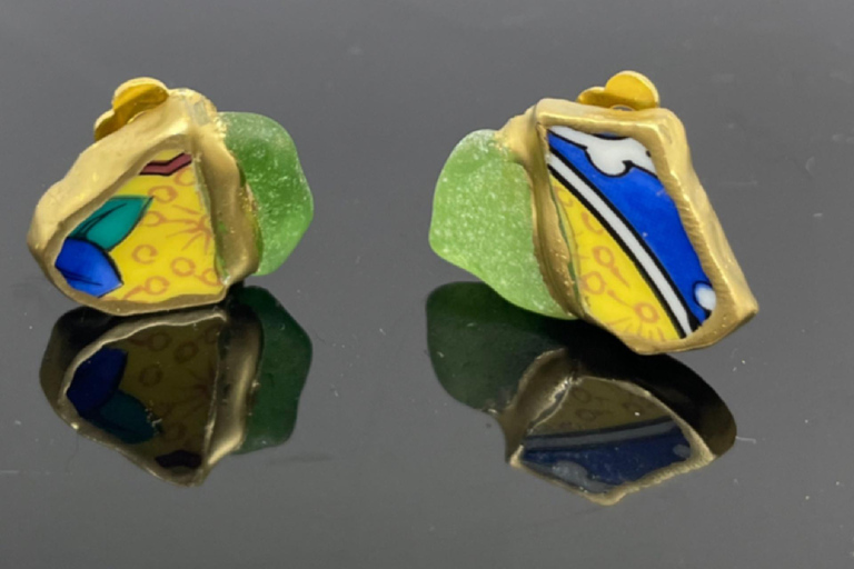 Kanazawa: Kintsugi Hana Jewelry Workshop with Tea Tasting