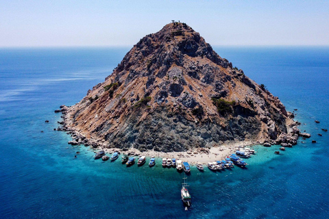 Alanya/Side stad: Suluada, besök i vikar med båt W/LunchAlanya: Suluada, båttur, Bay&#039;s Maldives Beach