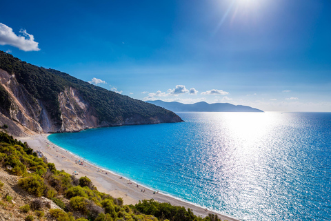 From Argostoli: Melissani Lake & Beach Relaxation Lago di Melissani, Belvedere di Myrtos e Relax in Spiaggia