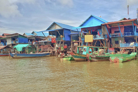 Pueblo Flotante de Kampong Phluk: Tour privado al atardecer