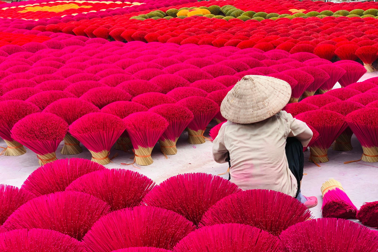 From Hanoi: Incense Village, Conical Hat and HaThai Art TourGroup Tour