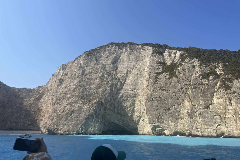 Zakynthos:Cruise Around the Island&Turtles by Eurosky Shipwreck Blue Caves & Turtles Island Ceri Caves