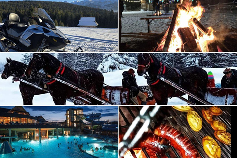 Zakopane: Snowmobile, Sleigh Ride, & Thermal Pools Tour