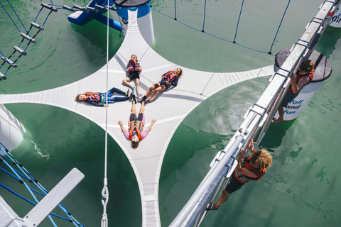 Wurster North Sea Coast: Aqua Chimp Climbing Park by the Lake Wurster Nordseeküste: Ticket for the Aquachimp Water Climbing Park